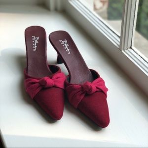 Blue Dragon Pink and Red Kitten Heel